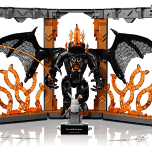 Alternative view of The Breathtaking Lord of the Rings Balrog Book Nook | BrickmonVault