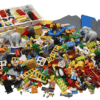 A premium black architectural product box from an elite builder series displaying the LEGO Serious Play Identity and Landscape Kit model parts