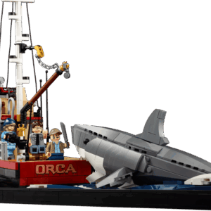 Alternative view of The Breathtaking LEGO Jaws Shark Cinema Display Model | BrickmonVault