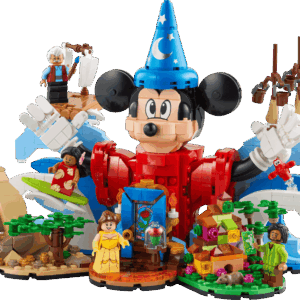 Animation Magic Sanctuary protecting the assembled LEGO Ideas Magic of Disney set
