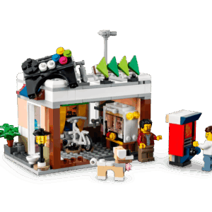 Alternative view of LEGO Icons Downtown Noodle Shop