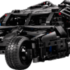 LEGO Batmobile Tumbler 76240 vehicle model built inside a premium acrylic display box on a dark wooden shelf