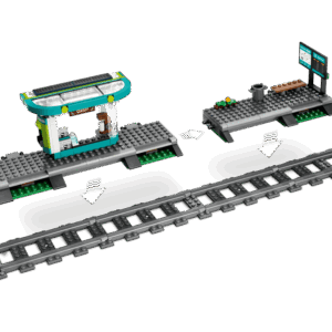 Alternative view of LEGO City Urban Transit Station and Streetcar 60423 | BrickmonVault
