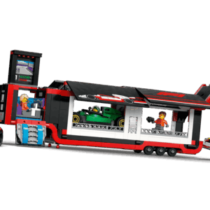 Alternative view of Splendid F1 Cars LEGO Racing Transport Truck | BrickmonVault