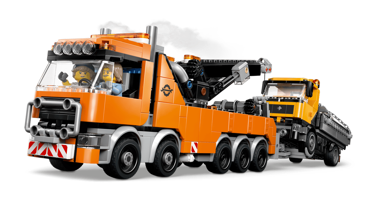 Elite Heavy-Duty Recovery Tow Truck with Crane Model 42128 | BrickmonVault - Image 3