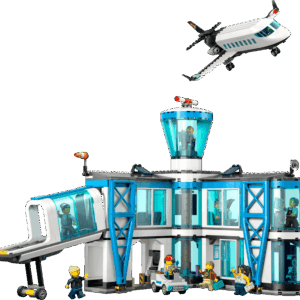 A detailed look inside the removable passenger cabin roof and pilot cockpit of the City Airplane Toy