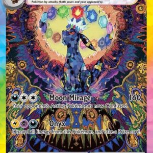Lunar Eclipse Sanctum protecting a raw Umbreon ex Special Illustration Rare Pokemon card