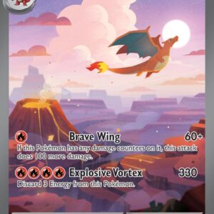Charizard ex Special Illustration card showcasing a crystalline Darkness-type Charizard wearing a glowing crown