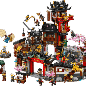 LEGO The Old Town 15th Anniversary modular building featuring a highly detailed dark orange and sand green historical facade with an ornate clock tower