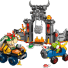 LEGO Super Mario Kart Track Set Bowser's Castle 72036 expansion set showing the main volcanic towers and racing track loops