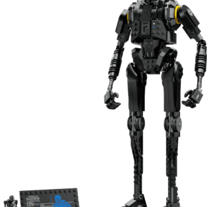 LEGO Star Wars K-2SO 75120 buildable constraction figure displaying its tall black mechanical frame and Imperial shoulder insignia