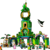 A detailed look inside the open-back pastry shop and toy boutique within the Emerald City Display