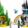 LEGO Wicked Emerald City and Kiamo Ko Castle 75689 toy set with Glinda and Elphaba mini dolls