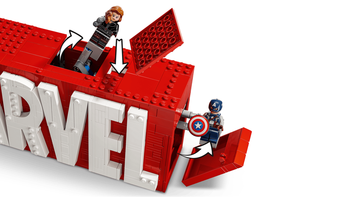 Wall Mounted Marvel Logo Display Case Acrylic | BrickmonVault - Image 3