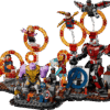 Endgame Ruins Shield enclosing the completed LEGO Marvel Avengers Endgame Final Battle diorama