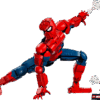 LEGO Marvel Spider-Man Construction Figure 76226 model standing in an action pose next to its official packaging box