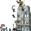 Spider-Man vs. Hulk epic arena battle set featuring a buildable green monster figure and web jet vehicle