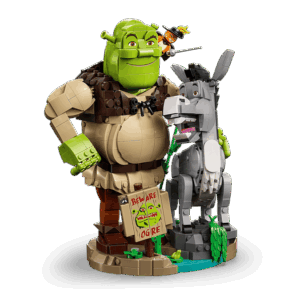 Alternative view of The Heartwarming LEGO Shrek Set Swamp Trio Diorama | BrickmonVault