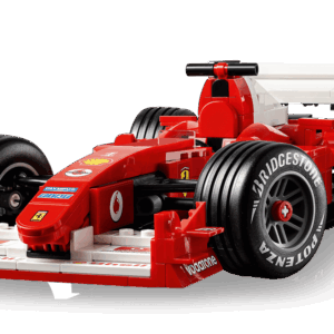 Alternative view of Ferrari F2004 & Michael Schumacher