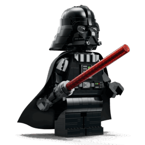 Alternative view of Imposing Up-Scaled Darth Vader Minifigure LEGO Set | BrickmonVault