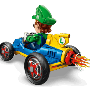 Alternative view of The Sensational LEGO Mario Kart Luigi & Mach 8 Set | BrickmonVault