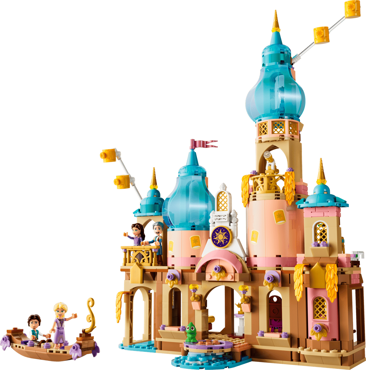 A detailed look inside the open-back artist easel and bedroom inside the Fairytale Spire layout