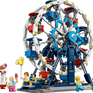 LEGO Creator Expert Amusement Park Wheel 10247 box art showing the massive fairground ride with colorful gondolas and minifigures