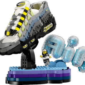 Air Max Pavilion protecting the custom LEGO Nike Air Max 95 sneaker build