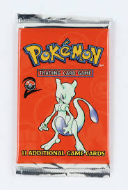 Sealed Base Set 2 Booster Pack featuring vintage artwork of Mewtwo from the year 2000