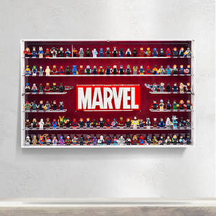 Wall Mounted Marvel Logo Display Case Acrylic | BrickmonVault - Image 4