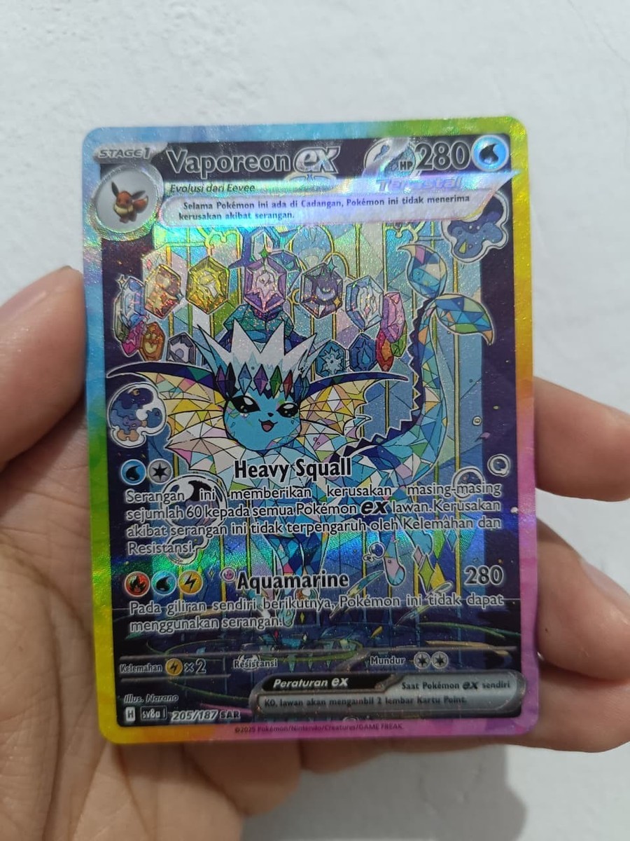 Deluxe Vaporeon ex Special Illustration Rare Card | BrickmonVault - Image 3
