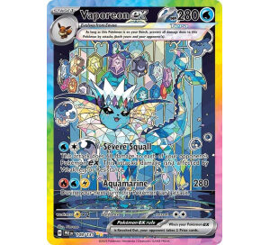 Alternative view of Deluxe Vaporeon ex Special Illustration Rare Card | BrickmonVault